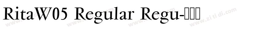RitaW05 Regular Regu字体转换